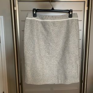 Whitehouse Blackmarket White with Grey Skirt